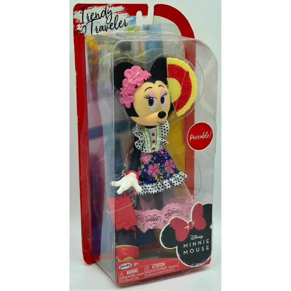 Disney Minnie Mouse Trendy Traveler Doll New Sealed Jakks Pacific
